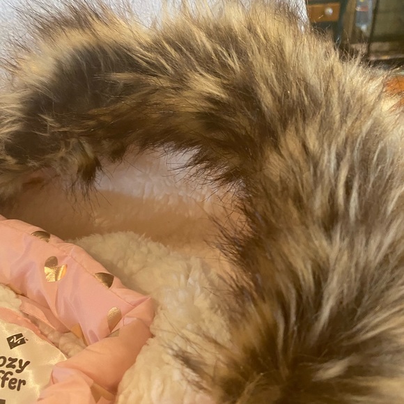 Cute Pink Sherpa Lined Coat - Picture 4 of 6